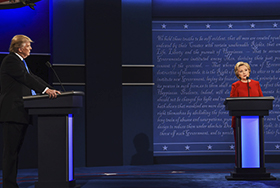 La imagen personal influye en la percepción durante un debate. Foto: Hillaryclinton.com